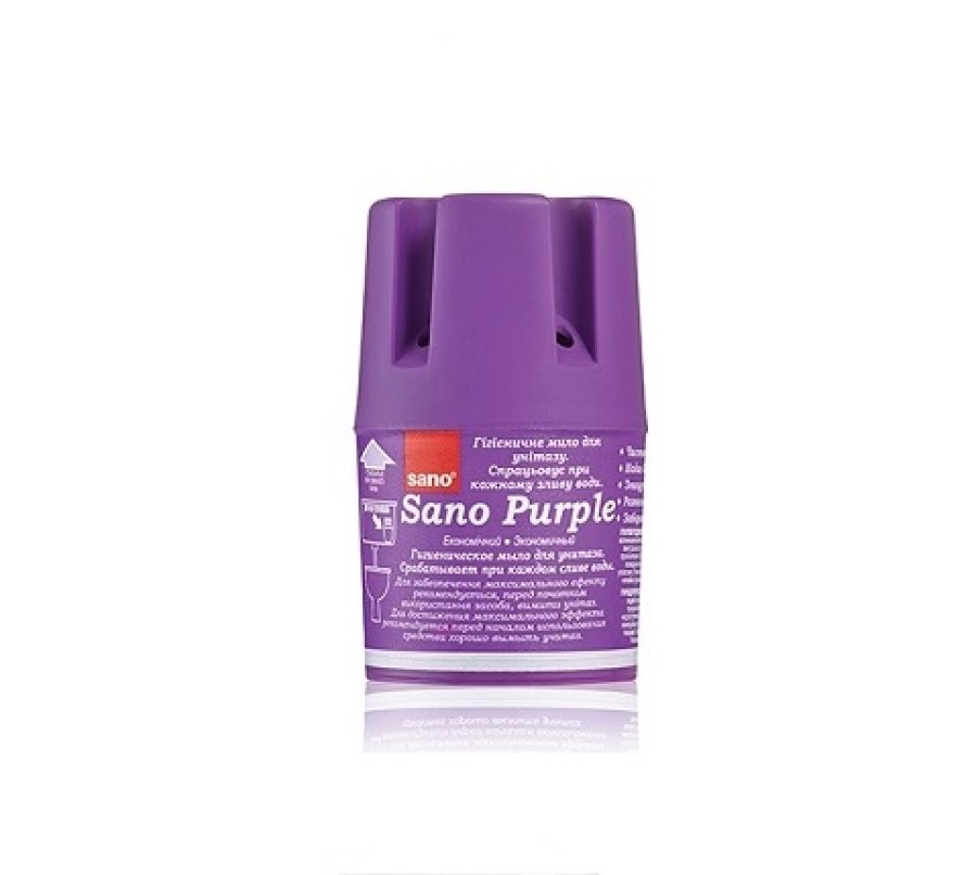  Sano Purple higieninis WC muilas 150g. (dedamas tiesiai į bakelį)