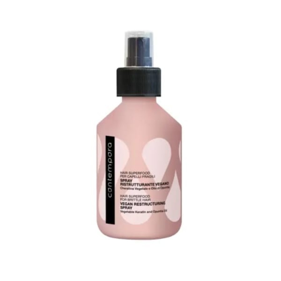 CONTEMPORA Vegan Restructuring Spray veganiškas atkuriamasis purškiklis sausiems ir pažeistiems plaukams 200ml