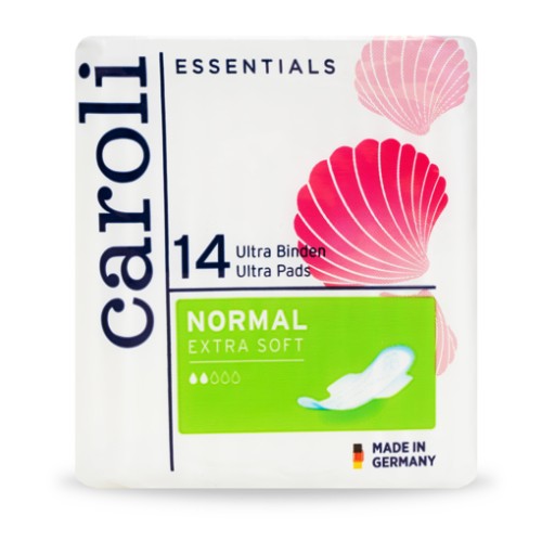 Caroli Essentials įklotai Normal Extra Soft 14vnt