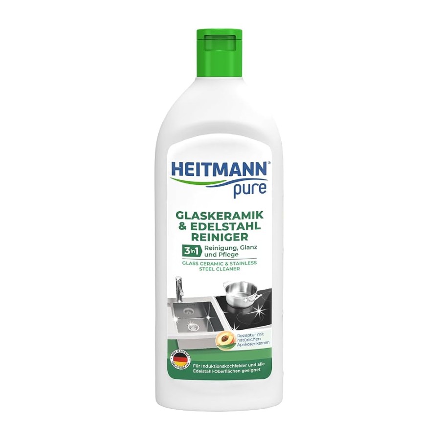 HEITMANN stiklo keramikos ir nerūdijančio plieno valiklis 250 ml