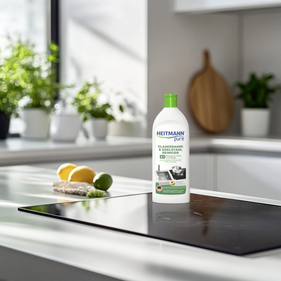 HEITMANN stiklo keramikos ir nerūdijančio plieno valiklis 250 ml