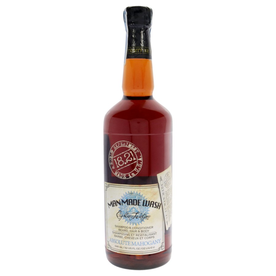 Man Made Wash Absolute Mahogany 18.21 daugiafunkcė priemonė vyrams 3 in 1: stiprinamasis šampūnas, kondicionierius ir kūno prausiklis viename 946ml Man Made Wash Absolute Mahogany 18.21 daugiafunkcė priemonė vyrams 3 in 1: stiprinamasis šampūnas, kondicionierius ir kūno prausiklis viename 946ml