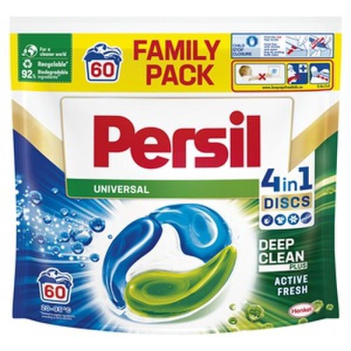 PERSIL DISCS 4 in 1 Universal skalbimo kapsulės 60vnt