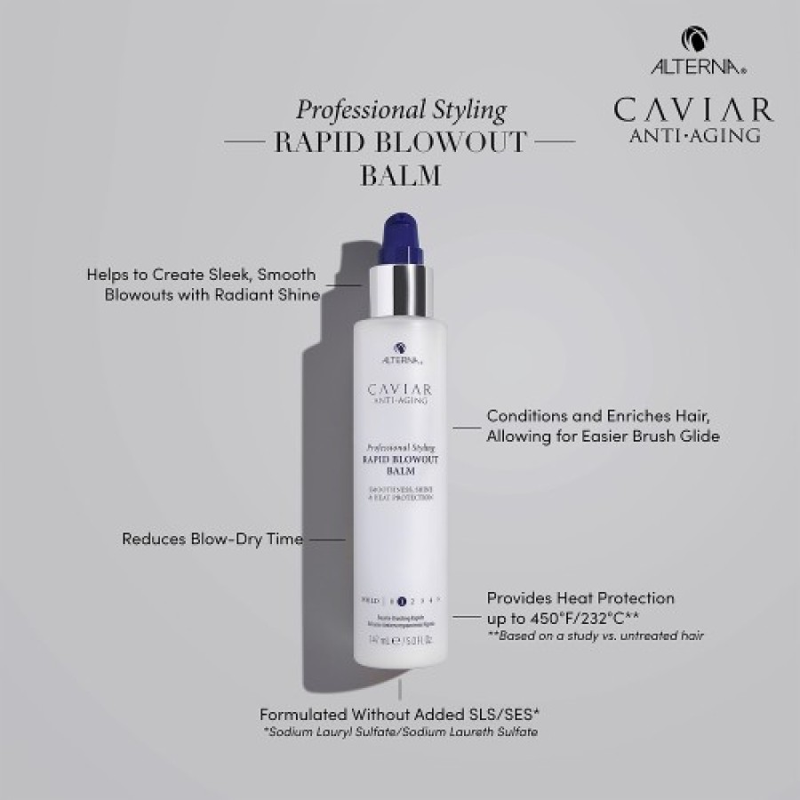 Alterna Caviar Professional Styling Rapid Blowout Balm greito poveikio glotninamasis plaukų kremas 147ml