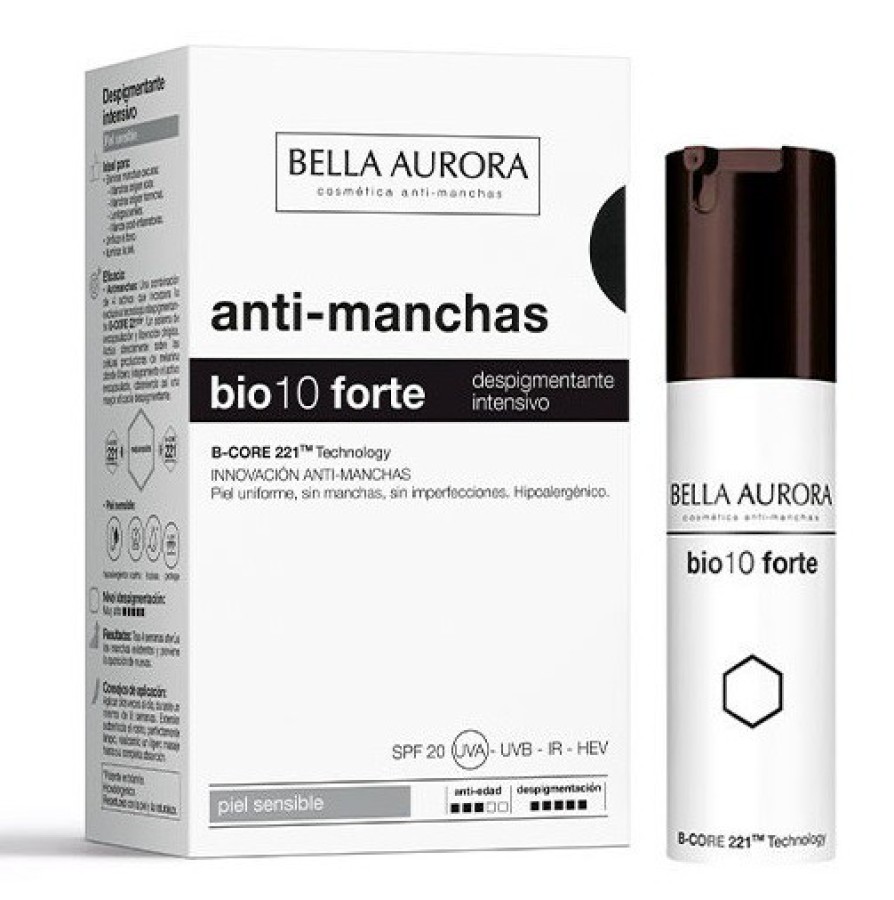 Bella Aurora Bio10 Forte intensyvus depigmentuojantis serumas jautriai odai 30ml