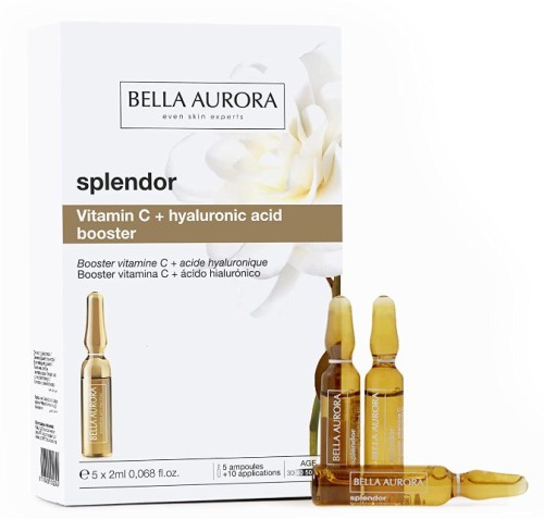  Bella Aurora Splendor Booster vitaminas C + hialurono rūgštis 5*2ml