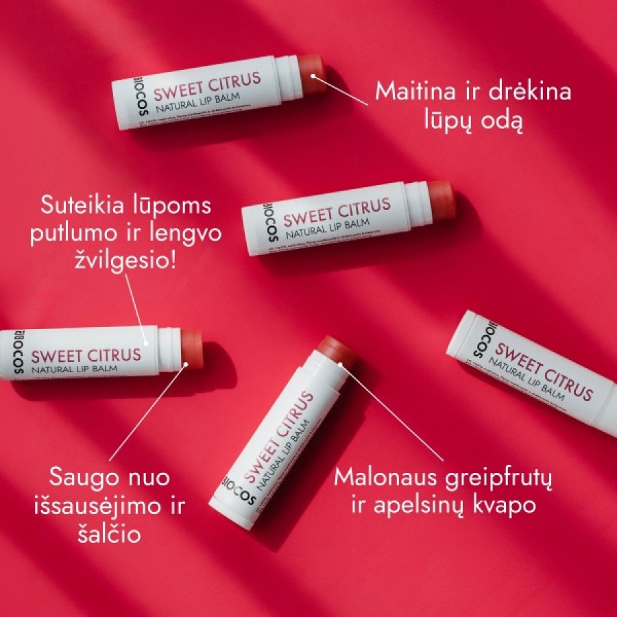 Biocos lūpų balzamas SWEET CITRUS