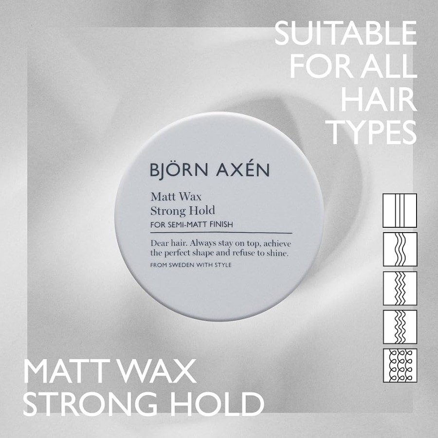 Bjorn Axen Matt Wax stipraus fiksavimo plaukų vaškas 80ml