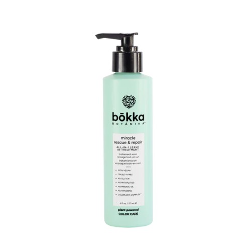 BOKKA BOTANIKA Plant Powered Miracle Rescue & Repair All-in-1 Leave-in Treatment nenuplaunamas fluidas 177ml