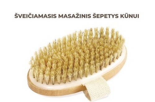 by Labux masažinis kūno šepetys su šereliais