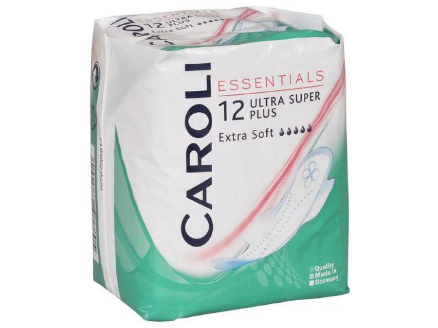 Caroli Essentials įklotai Ultra Super Plus 12vnt