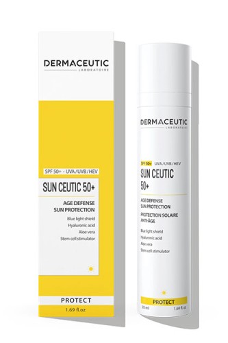 DERMACEUTIC Sun Ceutic 50+ Age Defense Sun Protection SPF50 Jauninantis su apsauga nuo saulės kremas 50ml