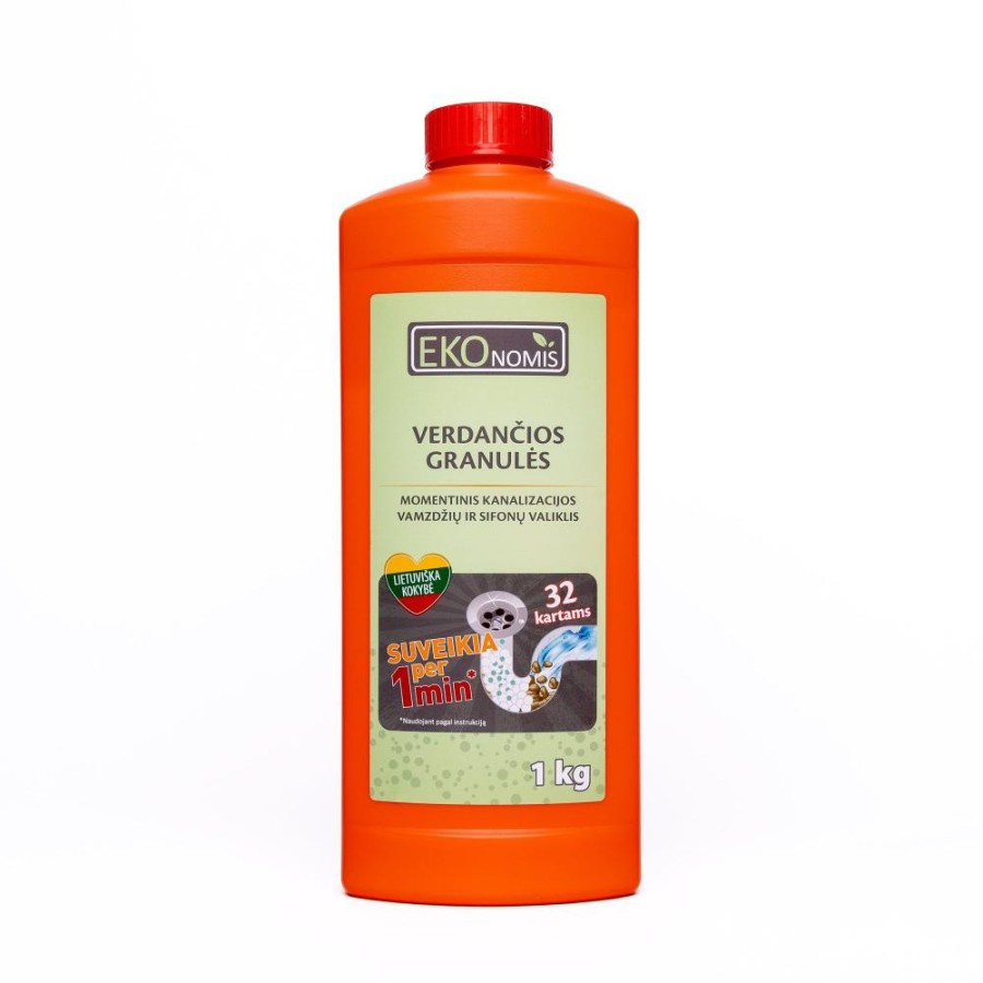 Ekonomis vamzdžių valiklis granulės 1kg Ekonomis vamzdžių valiklis granulės 1kg