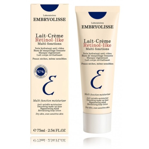 Embryolisse Lait-Crème Retinol-Like Multi-Function Moisturizer daugiafunkcė drėkinanti priemonė sausai/bandžiai odai su retinoliu 75ml