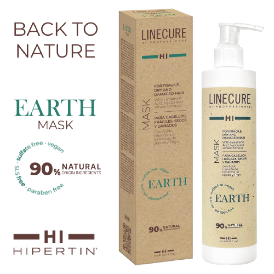 HIPERTIN Linecure COSMIC LEAVE-IN SPRAY nenuplaunamas veganiškas plaukų purškiklis be silikonų, sulfatų, parabenų, skirtas visų tipų plaukams 150ml