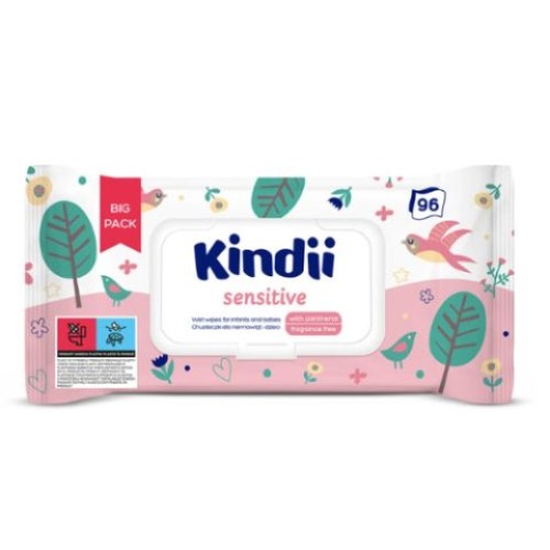 KINDII SENSITIVE Drėgnos servetėlės 96vnt