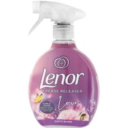 LENOR CREASE RELEASER EXOTIC BLOOM purškiklis audinių raukšlėms naikinti 500ml