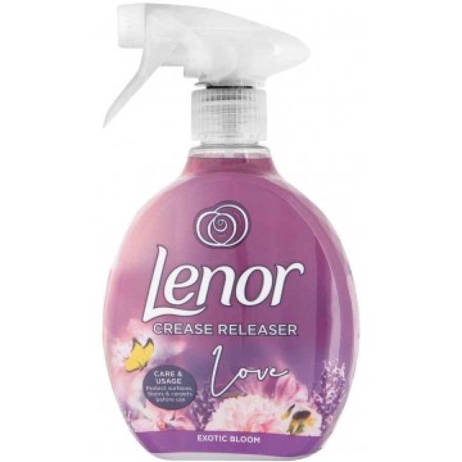 LENOR CREASE RELEASER EXOTIC BLOOM purškiklis audinių raukšlėms naikinti 500ml
