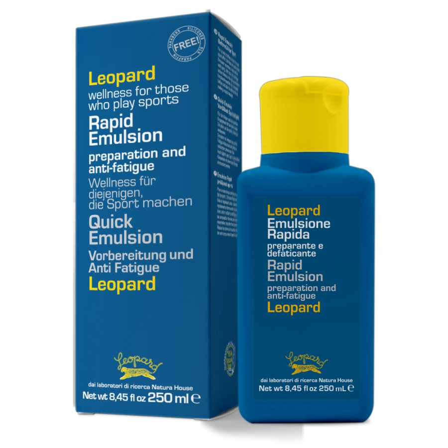 LEOPARD Emulsione Rapida losjonas mažinantis nuovargį 250ml