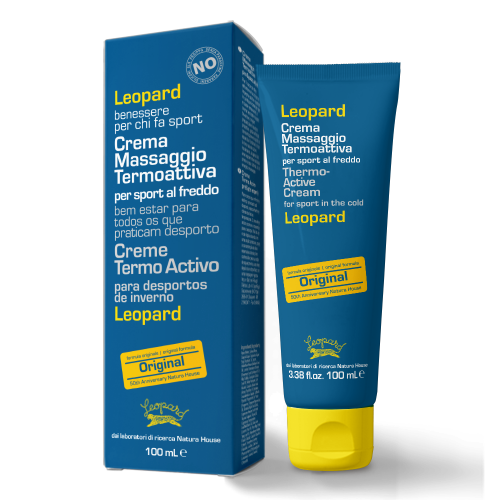 LEOPARD Thermo Activ Cream greito poveikio kremas mažinantis nuovargį tinkantis masažui 250ml