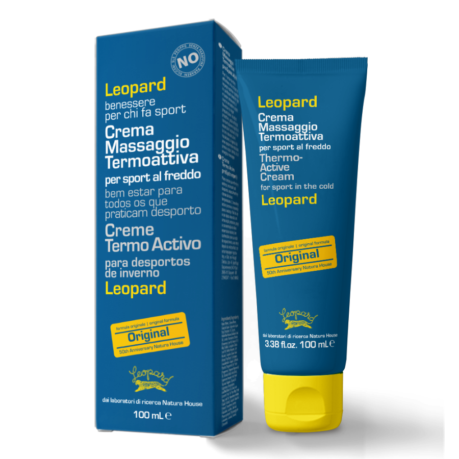 LEOPARD Thermo Activ Cream greito poveikio kremas mažinantis nuovargį tinkantis masažui 250ml