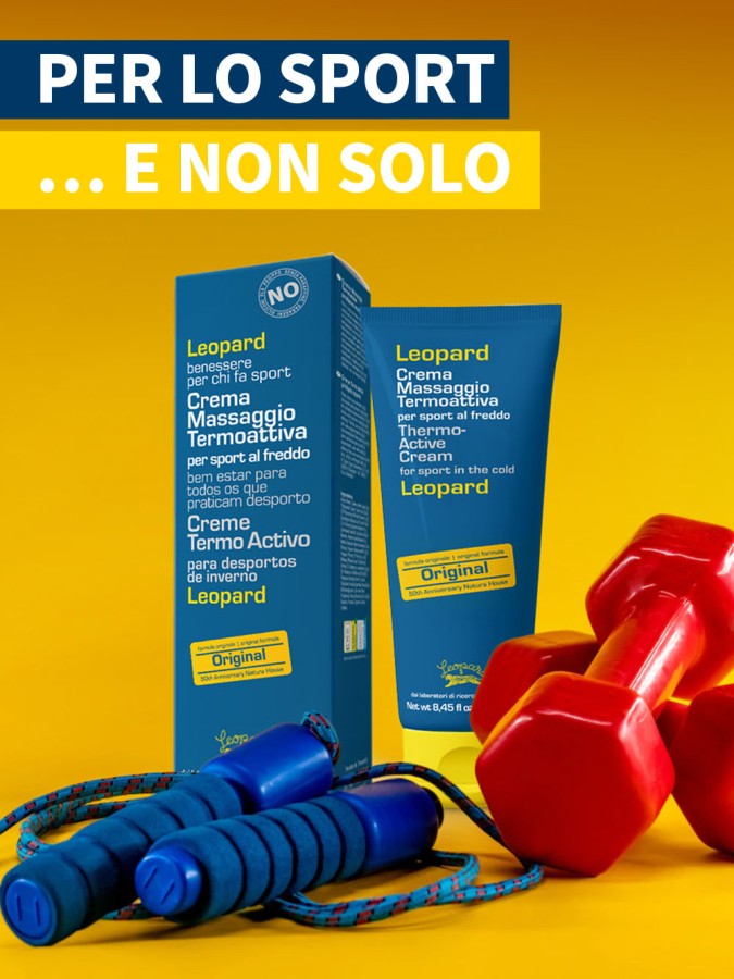LEOPARD Thermo Activ Cream greito poveikio kremas mažinantis nuovargį tinkantis masažui 250ml