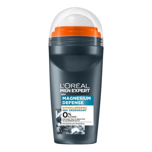 L'OREAL MEN EXPERT MAGNESIUM DEFENSE rutulinis dezodorantas antiperspirantas 50ml