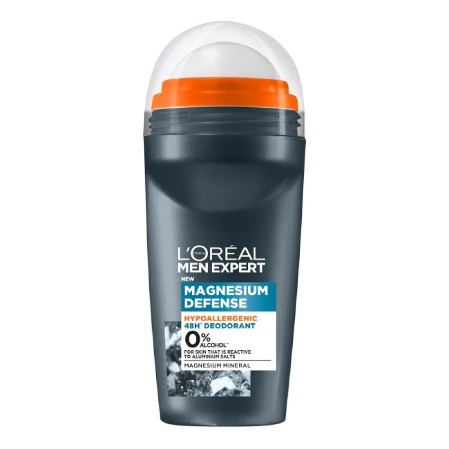 L'OREAL MEN EXPERT MAGNESIUM DEFENSE rutulinis dezodorantas antiperspirantas 50ml