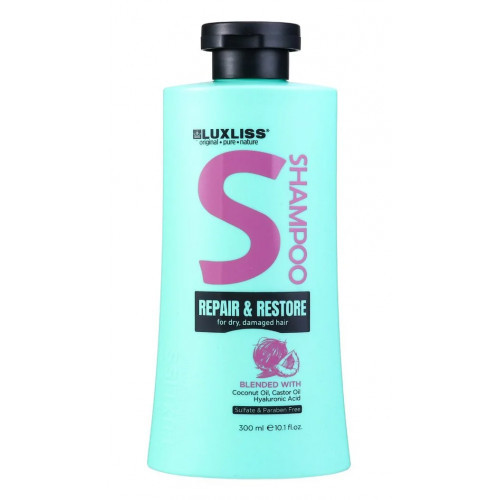 LUXLISS Repair & Restore Shampoo plaukus atkuriantis šampūnas 300ml