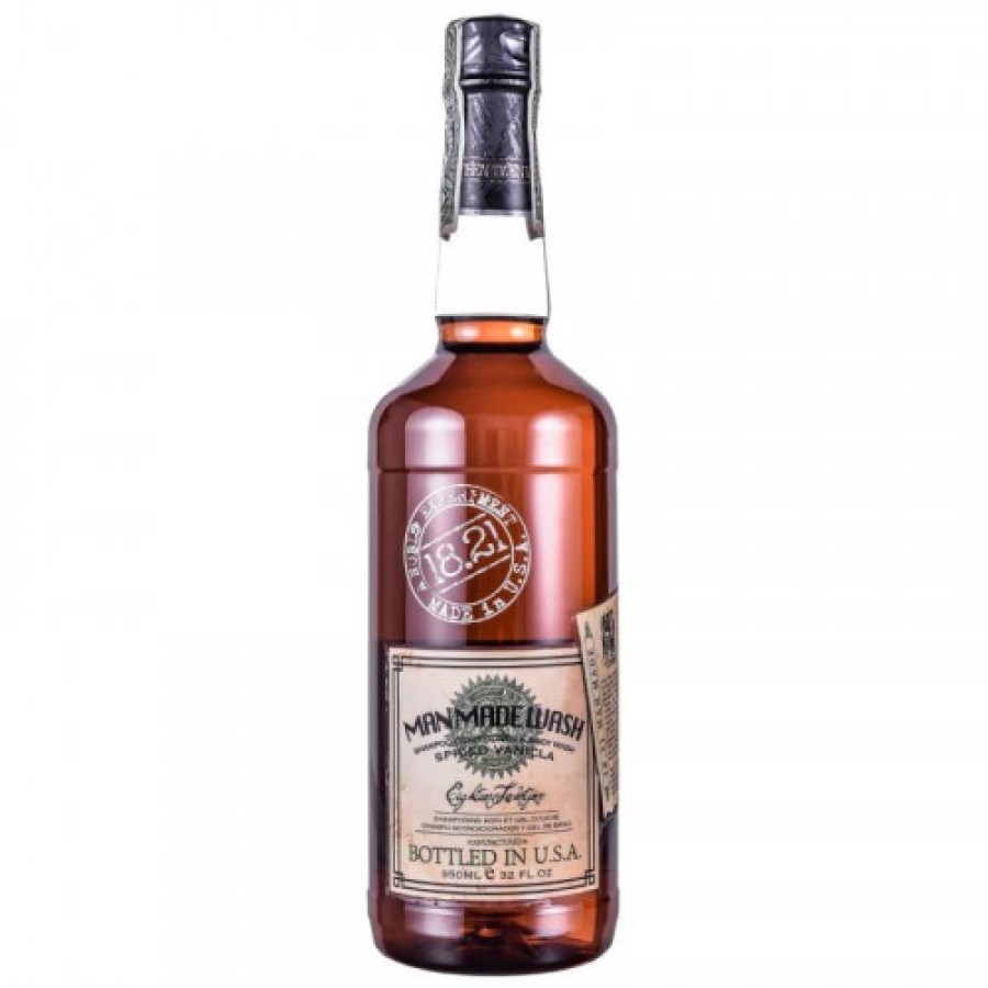 Man Made Wash Spiced Vanilla 18.21 daugiafunkcė priemonė vyrams 3 in 1: stiprinamasis šampūnas, kondicionierius ir kūno prausiklis viename 946ml