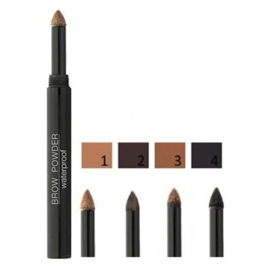 NOUBA Waterproof Brow Powder vandeniui atspari antakių pudra nr. 04 (tamsi)