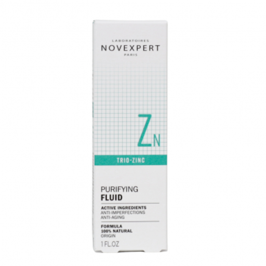 NOVEXPERT Purifying Fluid veido losjonas su Trio-Zinc kompleksu 30ml