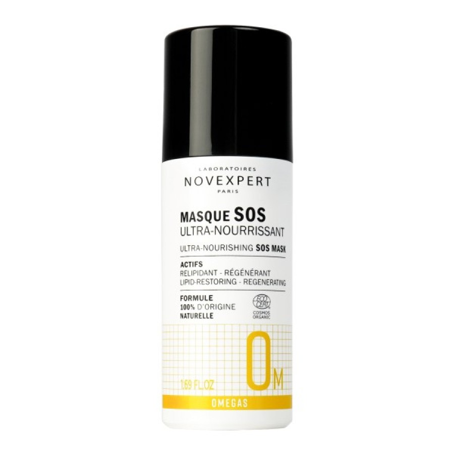 Novexpert Ultra Nourishing SOS Mask intensyviai maitinanti veido kaukė su omega rūgštimis 50ml