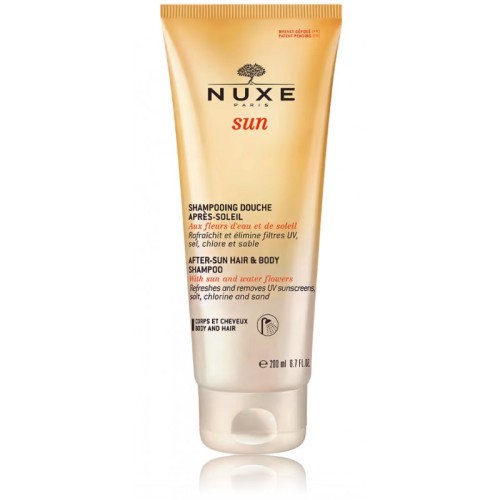Nuxe Sun After-Sun Hair & Body šampūnas kūnui ir plaukams po saulės 200ml