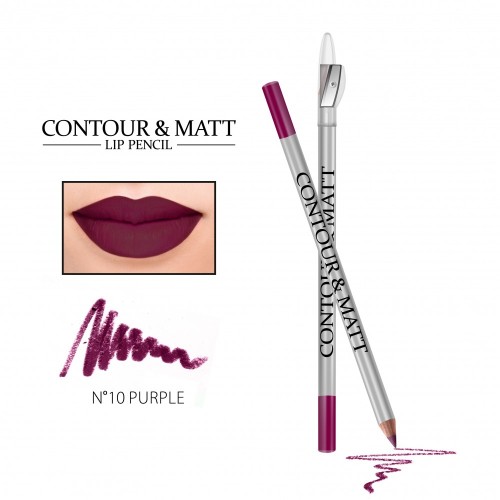 REVERS CONTOUR & MATT Lūpų pieštukas 2g (Spalva Nr.10 purple) 
