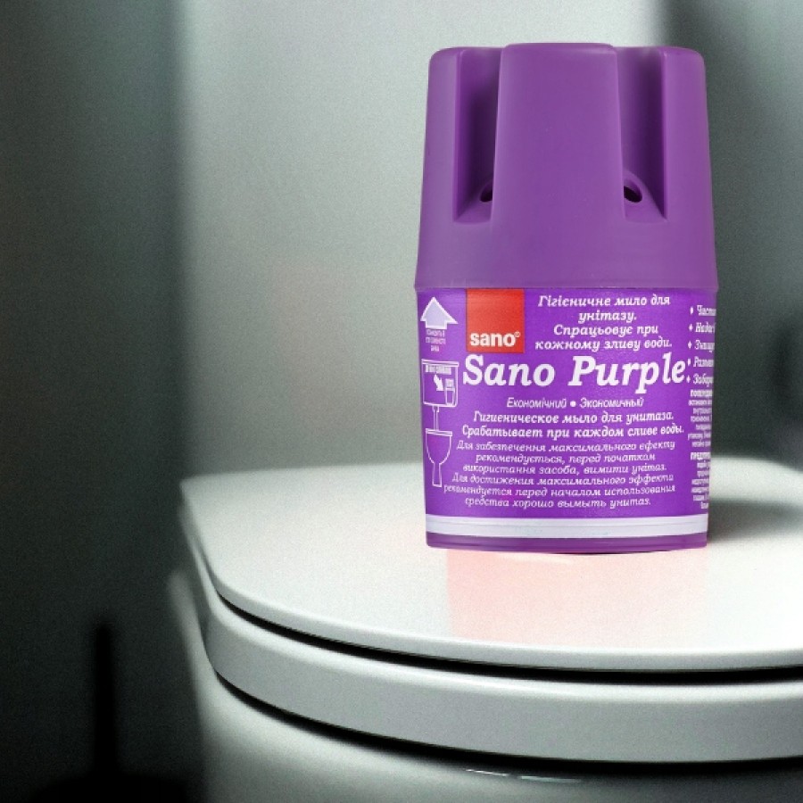  Sano Purple higieninis WC muilas 150g. (dedamas tiesiai į bakelį)