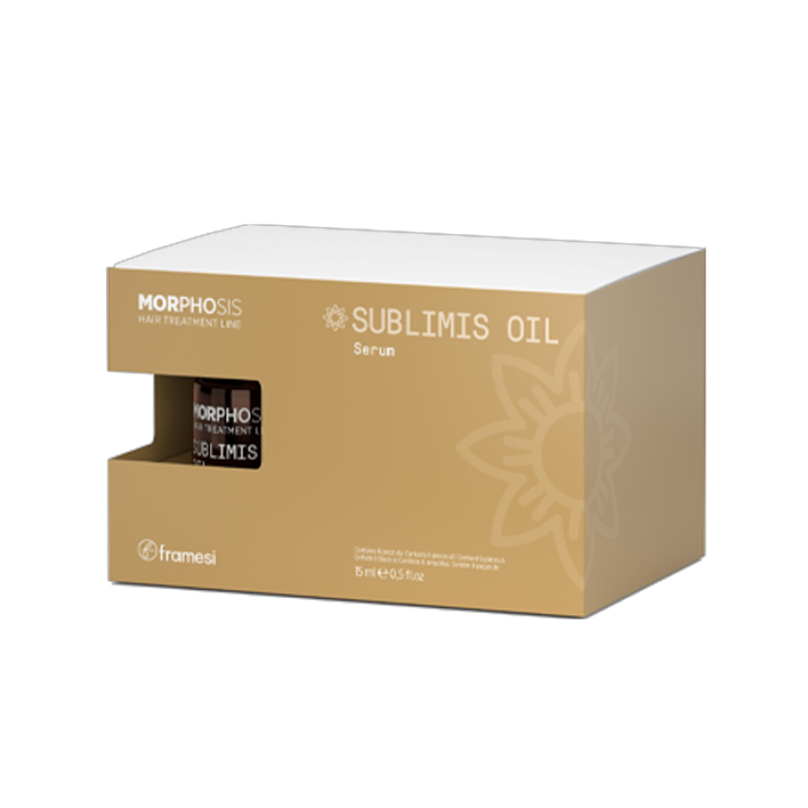 FRAMESI MORPHOSIS SUBLIMIS OIL ampulė sausiems pažeistiems plaukams 15ml