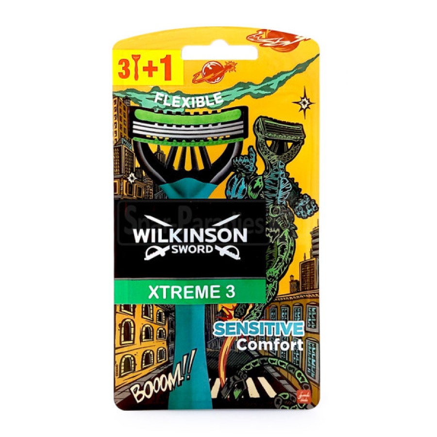 Wilkinson Xtreme 3 Sensitive Comfort vienkartinis skustuvas, pakuotėje 4 vnt